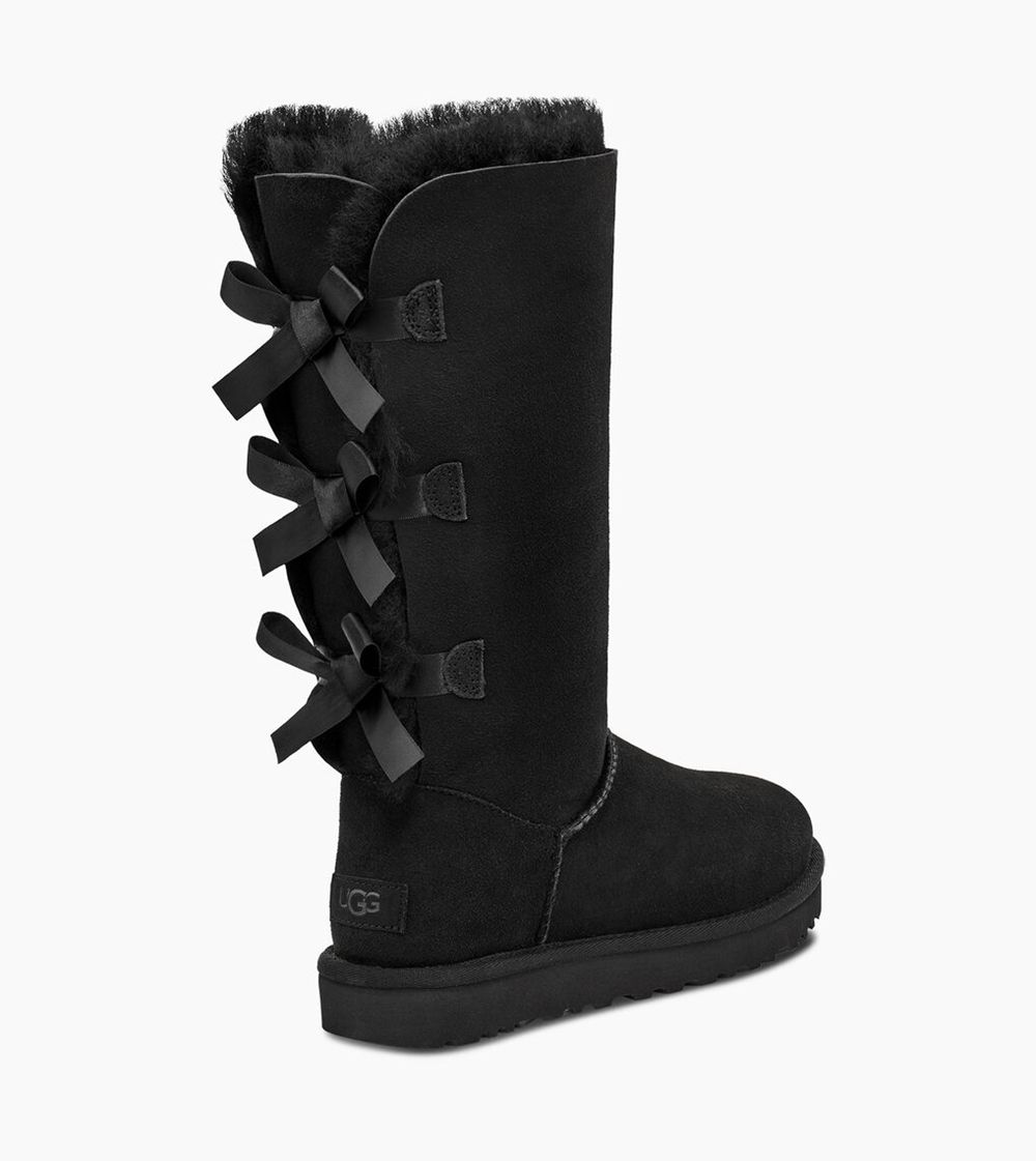 Ugg Tall Boots Canada - Ugg Women's Bailey Bow Ii Black